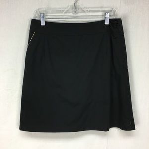 Burberry Golf Black A Line Mini Skort